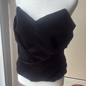 Zara Black Satin Blouse